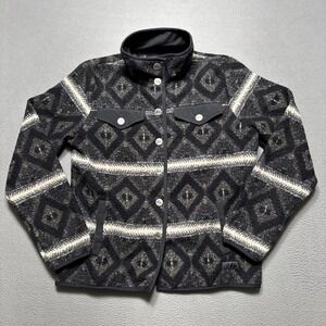 Powder River Outfitters Panhandle‎ Jacket Womens Large Berber Aztec Western Snap
